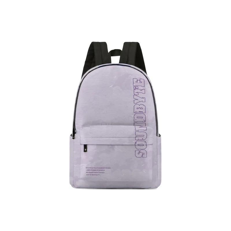 Soundbyte Polyester Backpack Unisex Matcha Green/Taro Purple-7