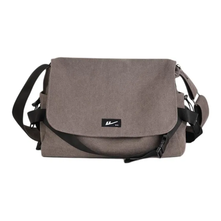 Warrior Nylon Shoulder Bag Men's Gray/Black-1