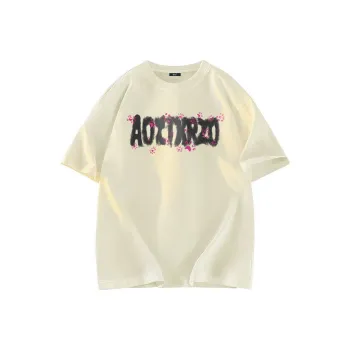 A02 T Shirts Unisex Light Beige Apricot