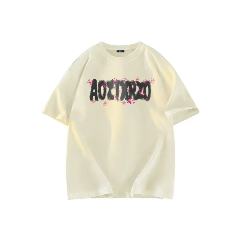 A02 T Shirts Unisex Light Beige Apricot-0