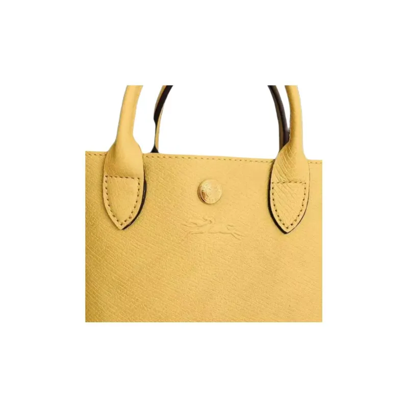 LONGCHAMP Épure Grain Cow Leather Tote Bag, Shopping Bag, Shoulder Bag, Handbag Mini Women's Yellow-1