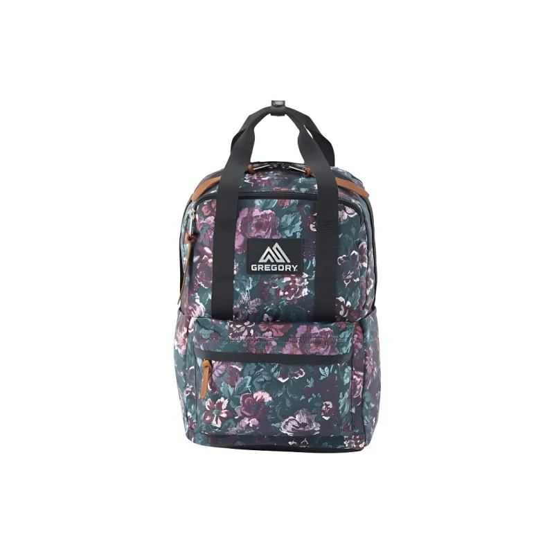 GREGORY Canvas Backpack Women's Green & Purple-1