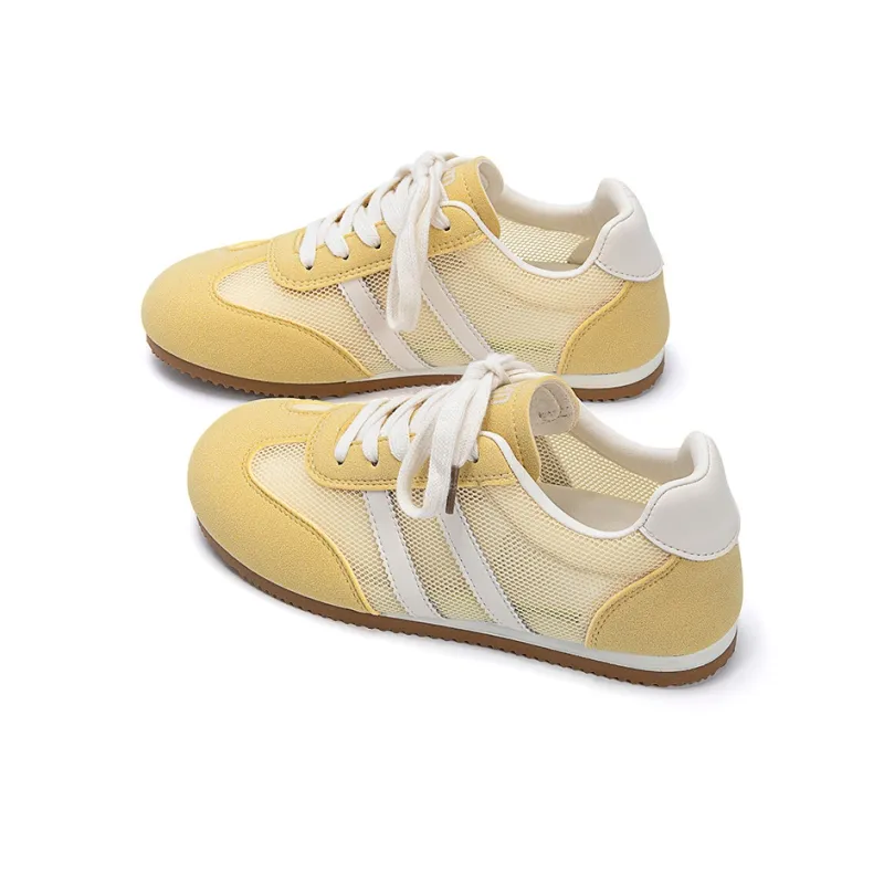 EXULL Q Cushioning, Breathable, Quick Dry Low Top Casual Shoes Women's Yellow-2