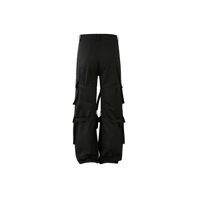 PASET Casual Pants Unisex Black-1