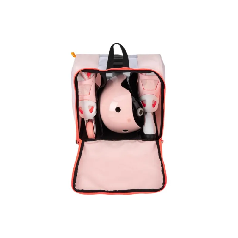 DECATHLON Polyester Roller Skate Bags Travel Storage Bag Kids' Coral Pink-5
