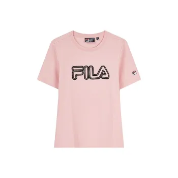 FILA Short-Sleeved Dresses Women's Sand Leather Pink