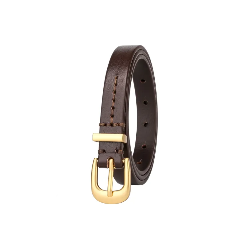 CATELLES Top Grain Cow Leather Belts Women's 1.5cm-6