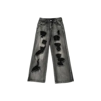 FRQ Jeans Unisex Black Gray Color