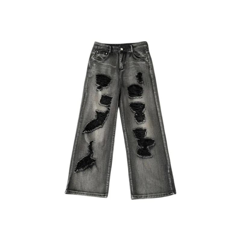 FRQ Jeans Unisex Black Gray Color-0