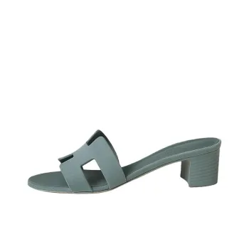 HERMES Oasis Slide Slippers 4.5cm Women's Blue
