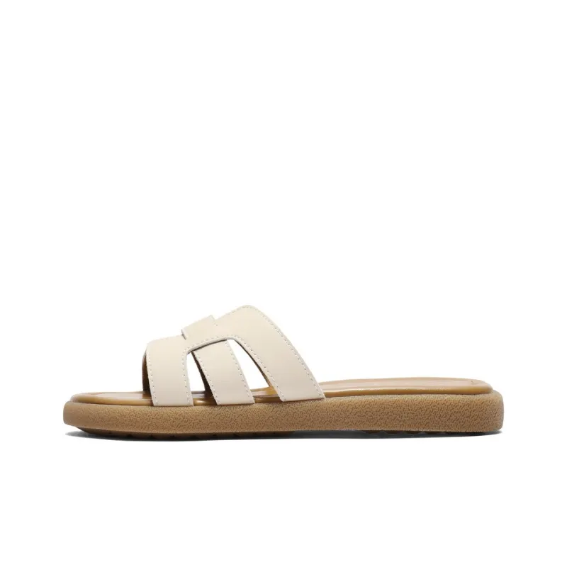 BELLE Slide Slippers Women's Blue/Yellow/Beige-10