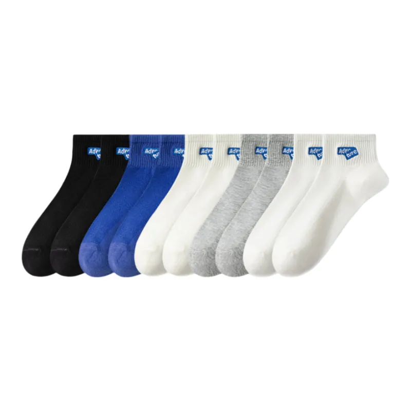Lan Miao Mid Calf Socks Men's 10 Pack-0