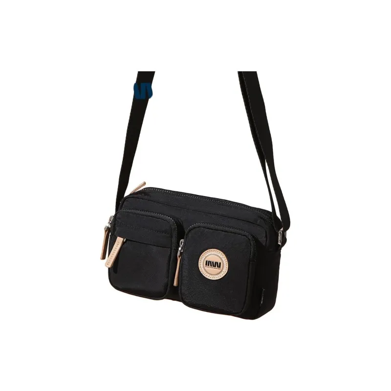 SEPTWOLVES Fabric Crossbody Bag, Shoulder Bag Trumpets Women's Black-1