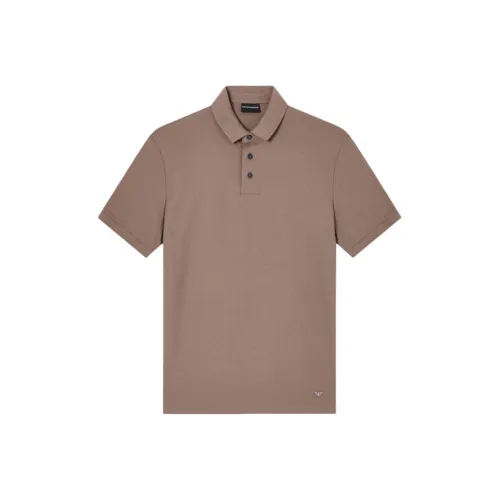 EMPORIO ARMANI SS25 Polo Shirt Men's Walnut