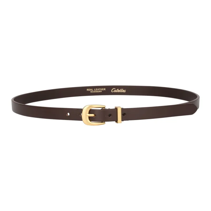 CATELLES Top Grain Cow Leather Belts Women's 1.5cm-10