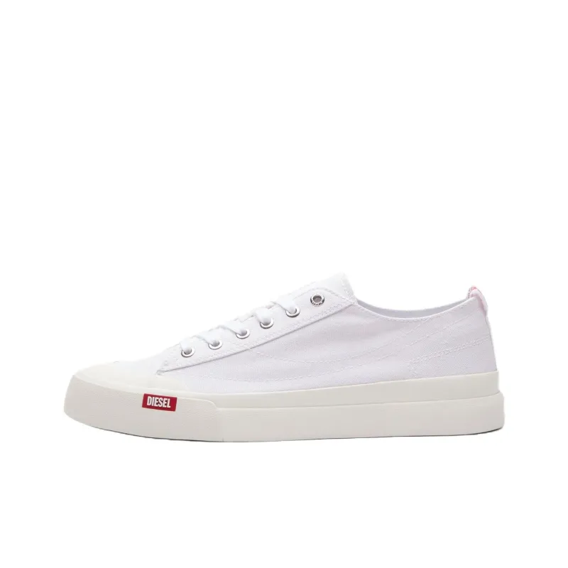 DIESEL S Athos Low Top Canvas Shoes Men's White-0