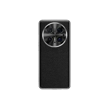 Record Star Genuine Leather Material White Gold Litchi Phone Cases Compatibility Mate70Pro Business Formal