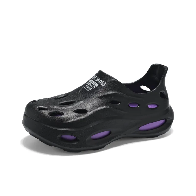 LONGDUIZHANG Clogs Unisex White Green-6