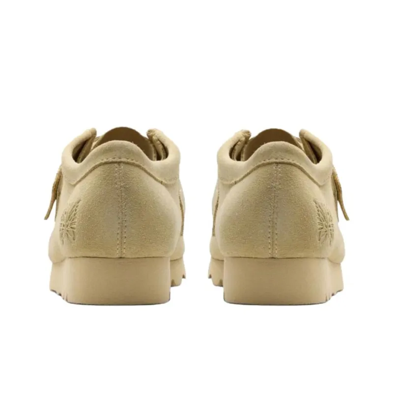 Needles x Clarks Originals WALLABEE Casual Shoes Men's Beige-4