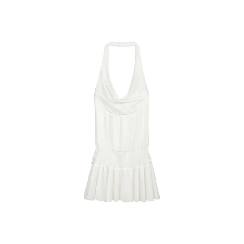 ERIRI Sleeveless Dresses Women's White-1