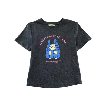 OUBO T Shirts Women's Black Gray