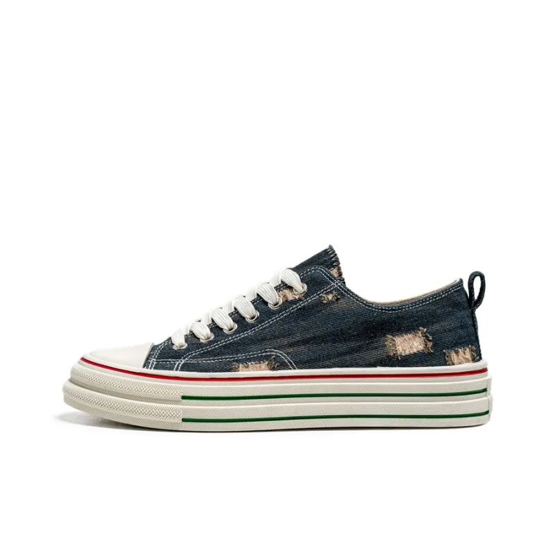 Colorful Creations Slip Resistant, Abrasion Resistant, Lightweight Low Top Canvas Shoes Men's Box-0