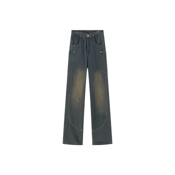 Maxim's De Paris Jeans Unisex Yellow Mud Blue