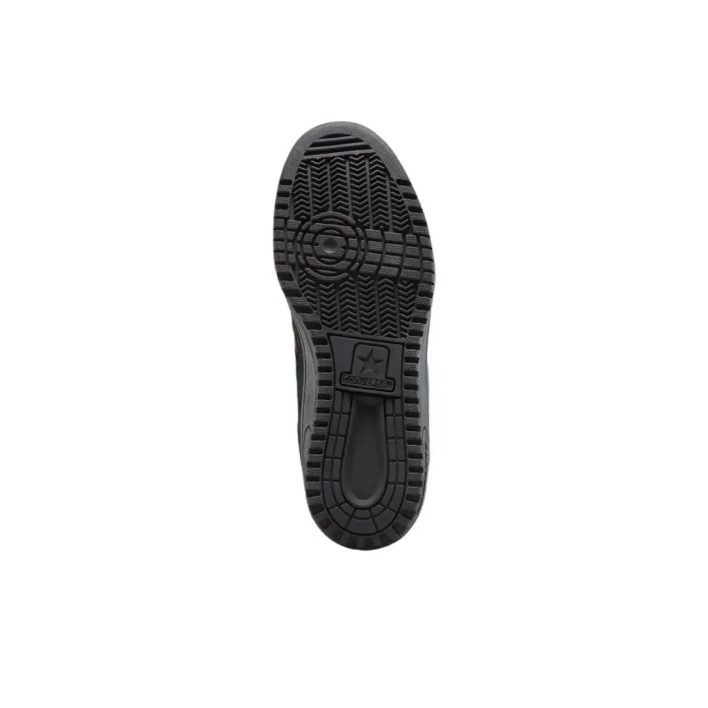 Naruto x Converse WEAPON Anti Slip Wear Resistant Mid Top Canvas Shoes Men's Black-3