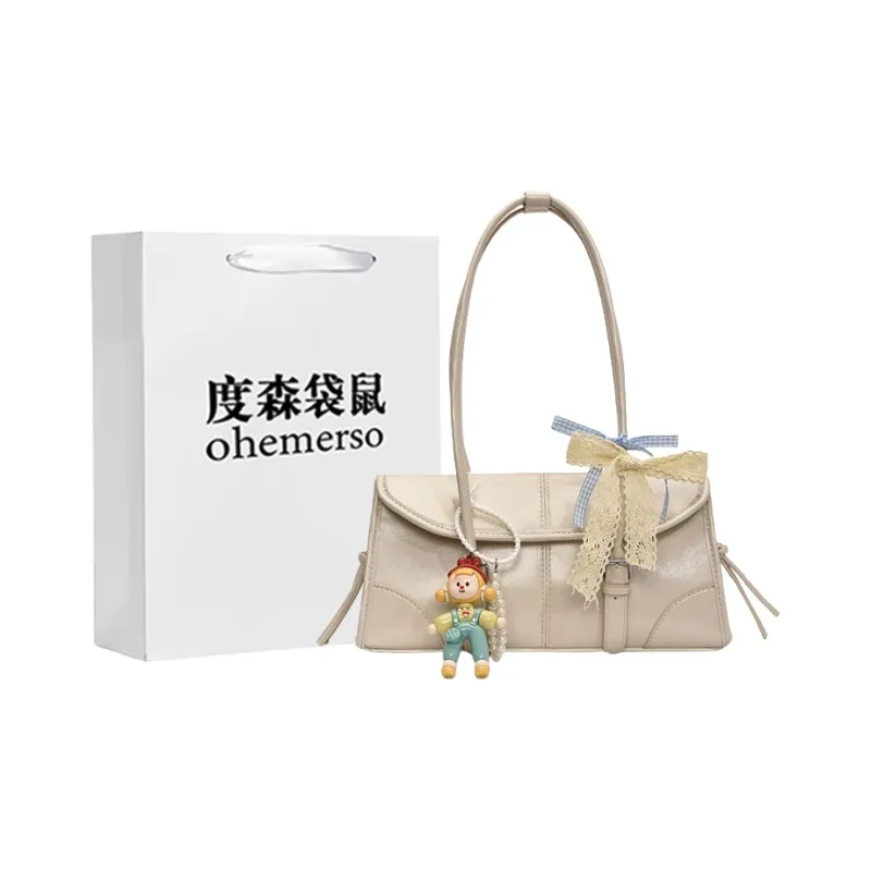 Dusen Kangaroo PU Shoulder Bag Women's Multicolor-0