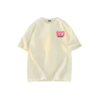 A02 T Shirts Unisex Light Beige Apricot