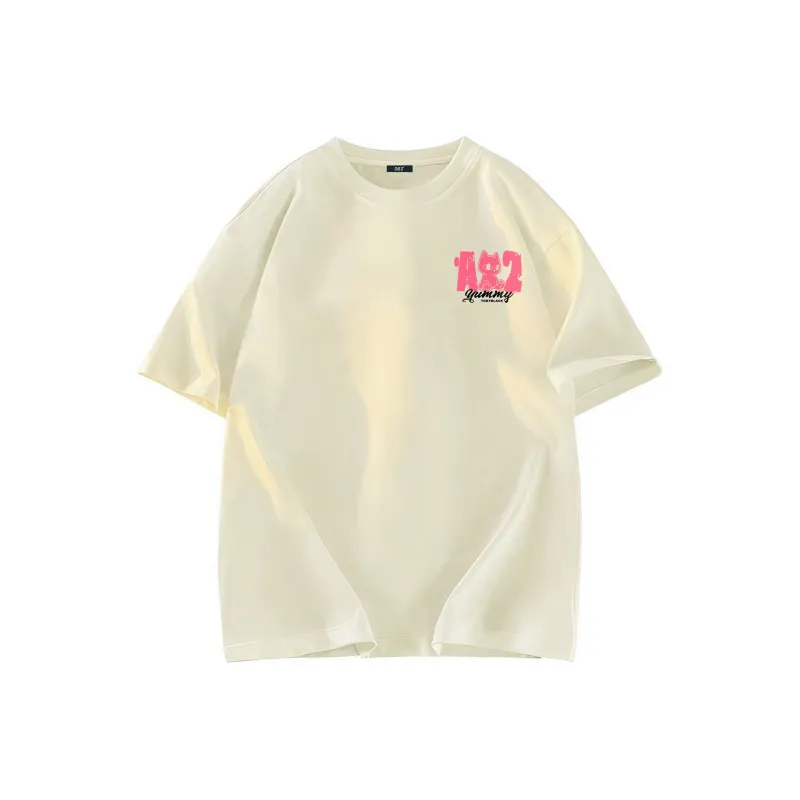 A02 T Shirts Unisex Light Beige Apricot-0