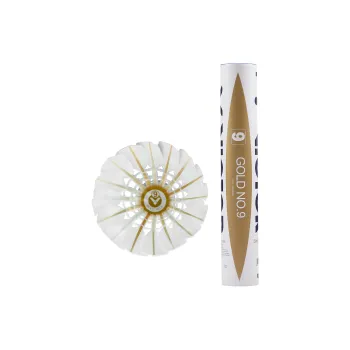 VICTOR Golden Collection Gold 9 12 Pack Duck Feather Middle Board Duck Feather Training, Competition Shuttlecocks