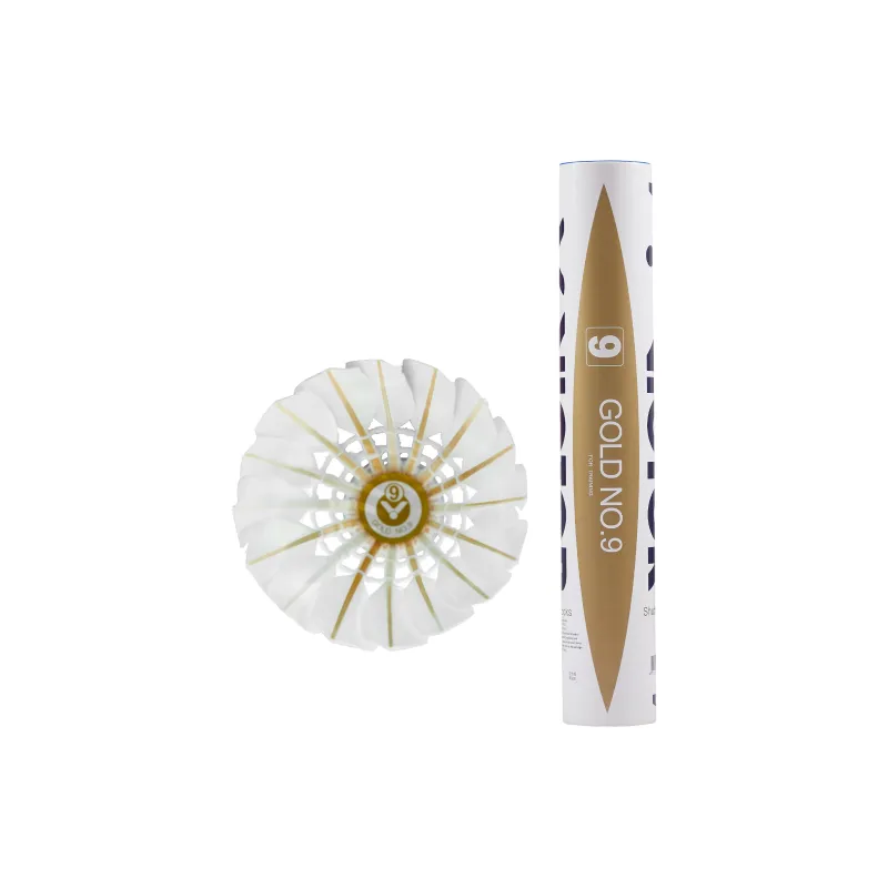 VICTOR Golden Collection Gold 9 12 Pack Duck Feather Middle Board Duck Feather Training, Competition Shuttlecocks-0