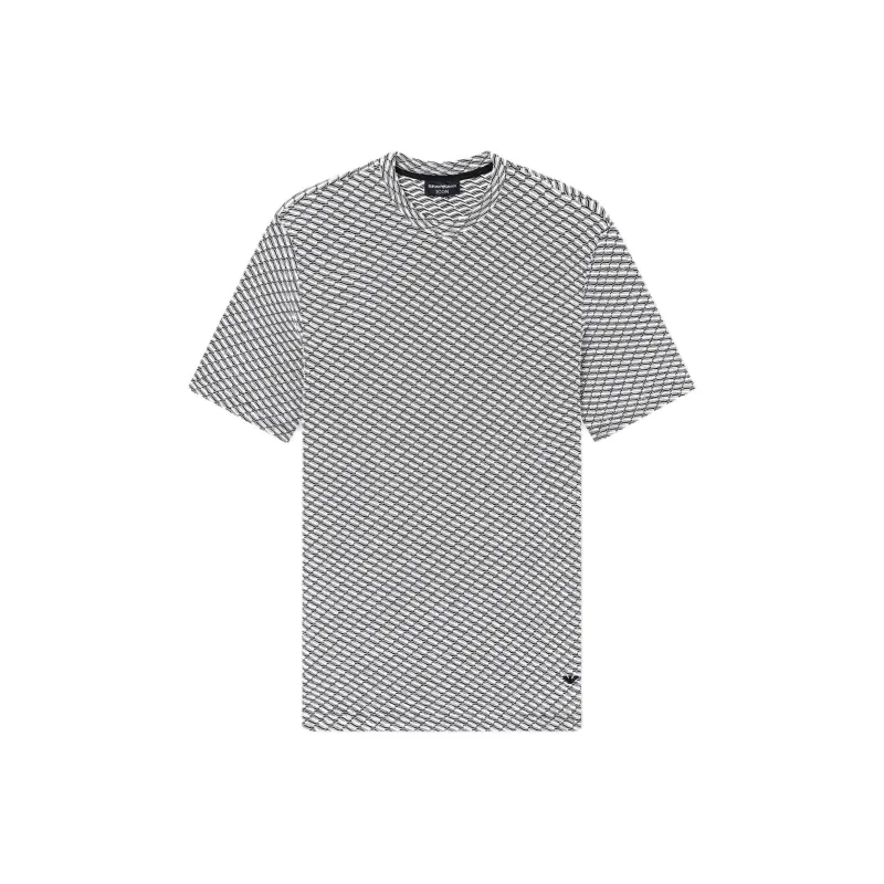 EMPORIO ARMANI FW25 T Shirt Men's Black White-0
