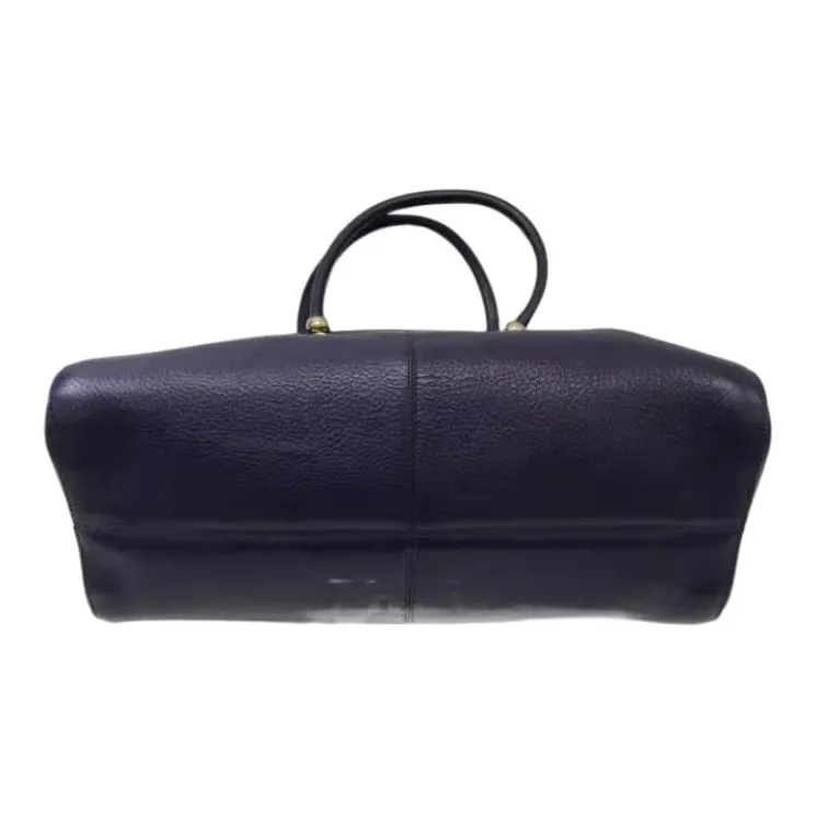 TOD'S Cow Leather Handbag Women's Blue-3