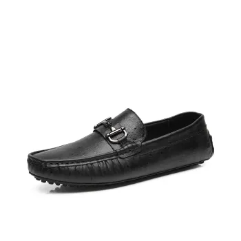 GESENLANG Gommino Loafers Men's Black