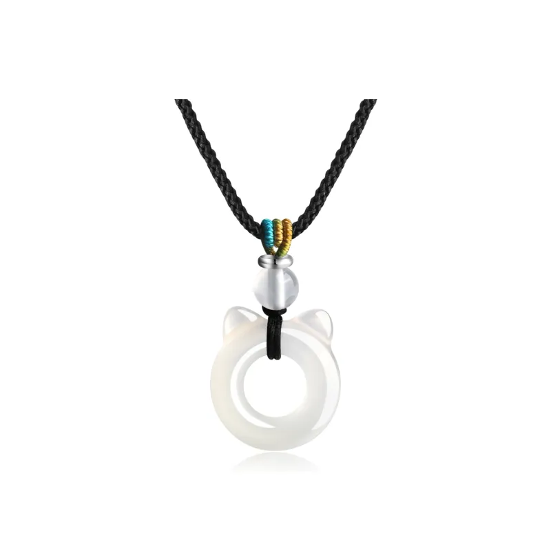 Lao Feng Xiang Chalcedony Necklaces Unisex-0