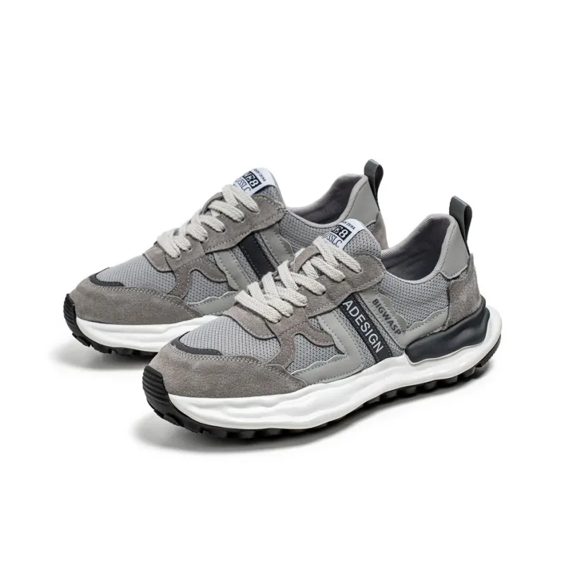 BIGWASP Anti Slip Wear Resistant Low Top Casual Shoes Men's-2