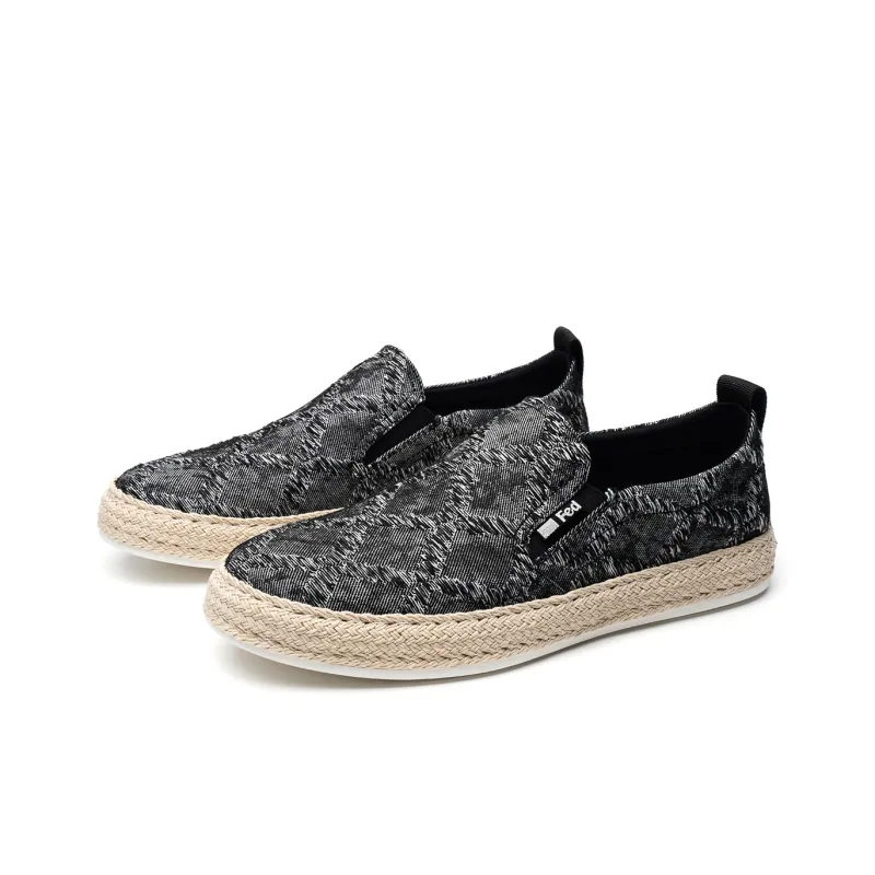 FED Breathable Low Top Skateboard Shoes Men's Black-2
