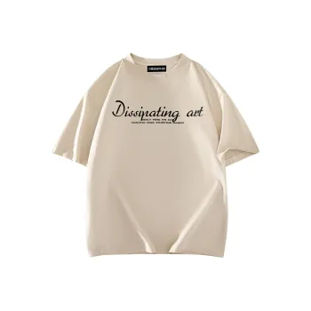 SOIE T-Shirts Unisex Light Beige Apricot