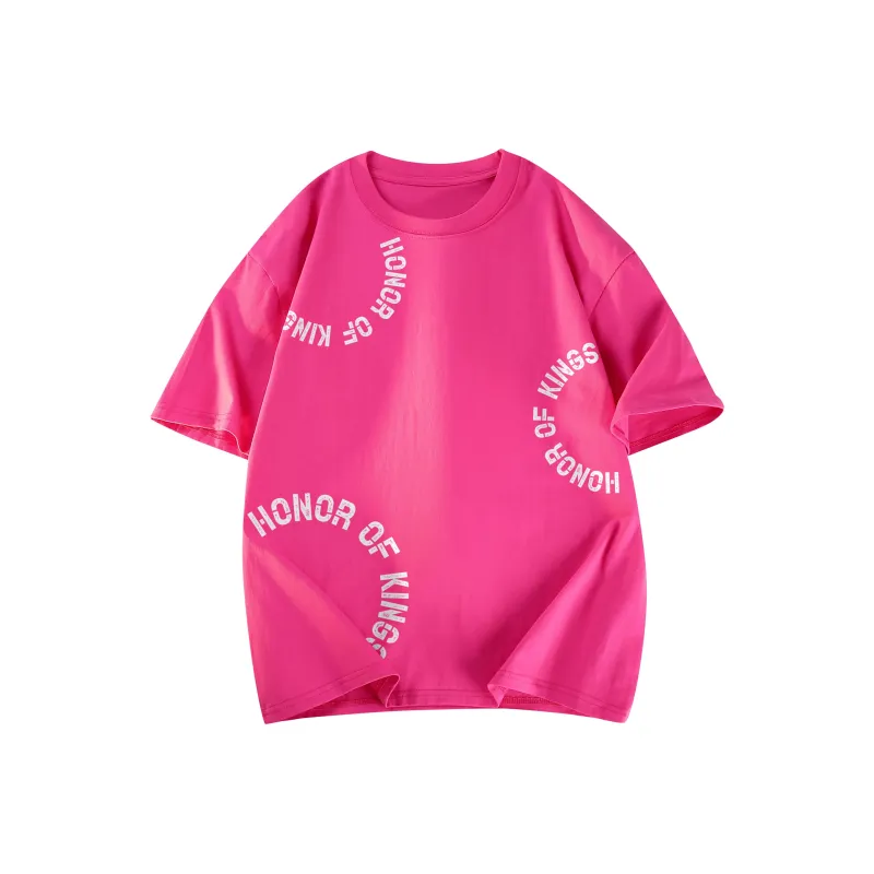 HONOR OF KINGS Short Sleeved T Shirts Slogan Section Unisex-16