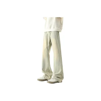 HUANQIU Jeans Unisex Black Gray