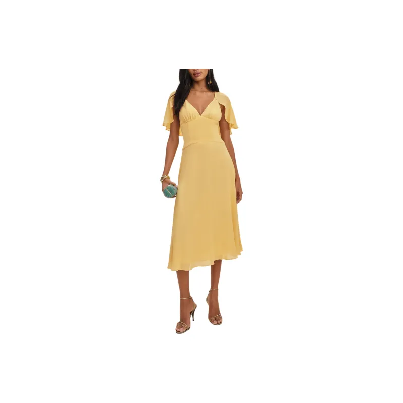 REFORMATION Pia Dress Short Sleeved Dress Women's-0