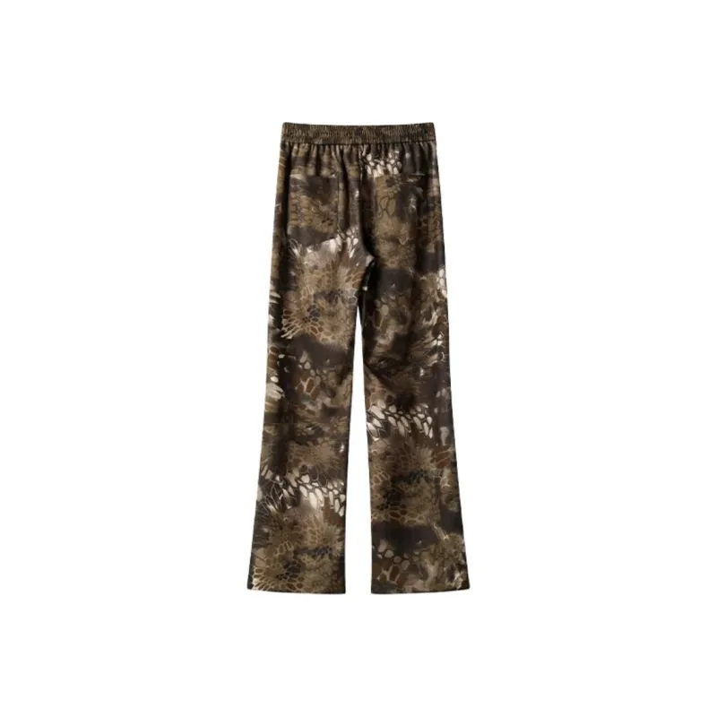 ROBINHOOD Jeans Unisex Coffee Snakeskin Print-1