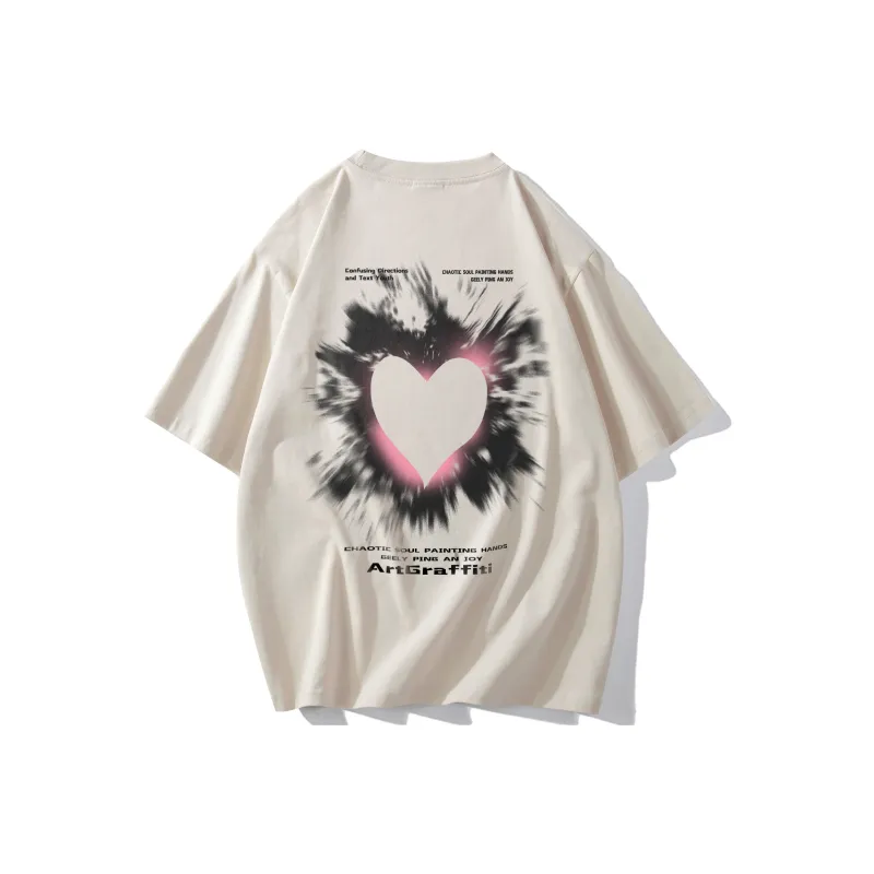 TONYKRZ T Shirt Unisex Light Beige Apricot-1