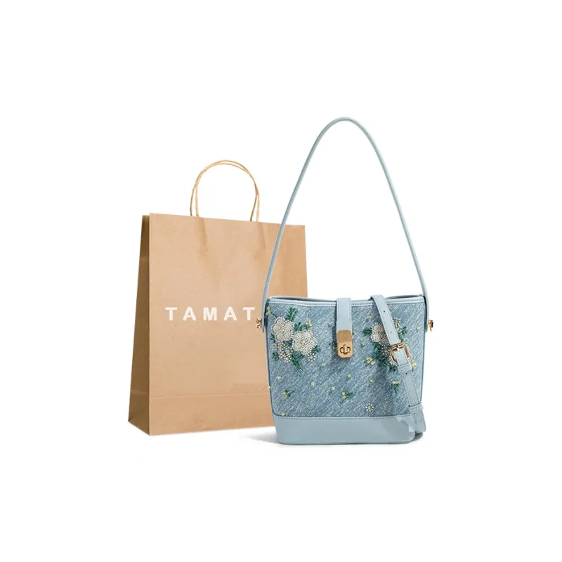 TAMATHA Polyurethane Synthetic Leather Crossbody Bag, Shoulder Bag Regular Women's Blue-0