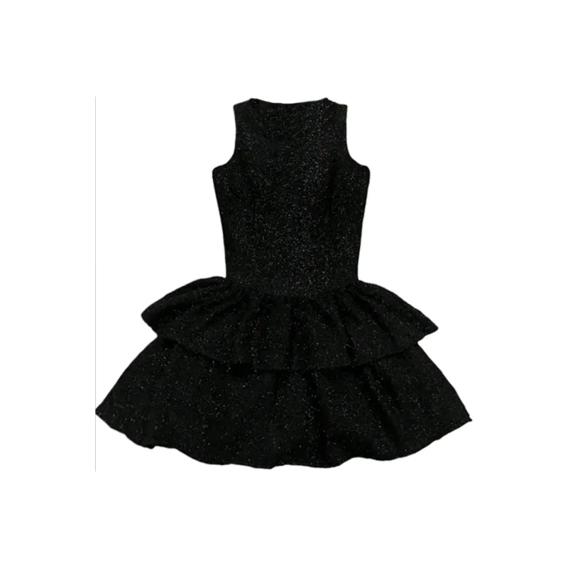 PZGE Sleeveless Dresses Women's Black Dress-1