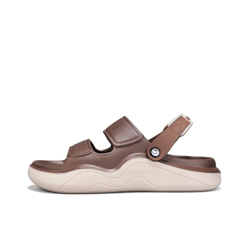 FCMM Beach Sandals Men Dark Gray / Coffee / Khaki-11