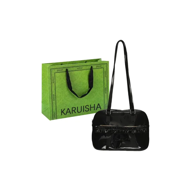 KARUISHA PU Backpack Shoulder Bag Women's White/Pink/Black-8