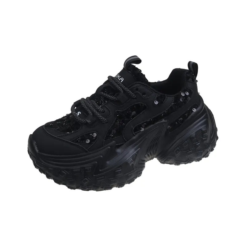 Dragon Dance Height Increasing Breathable Low Top Chunky Sneakers Women's-12